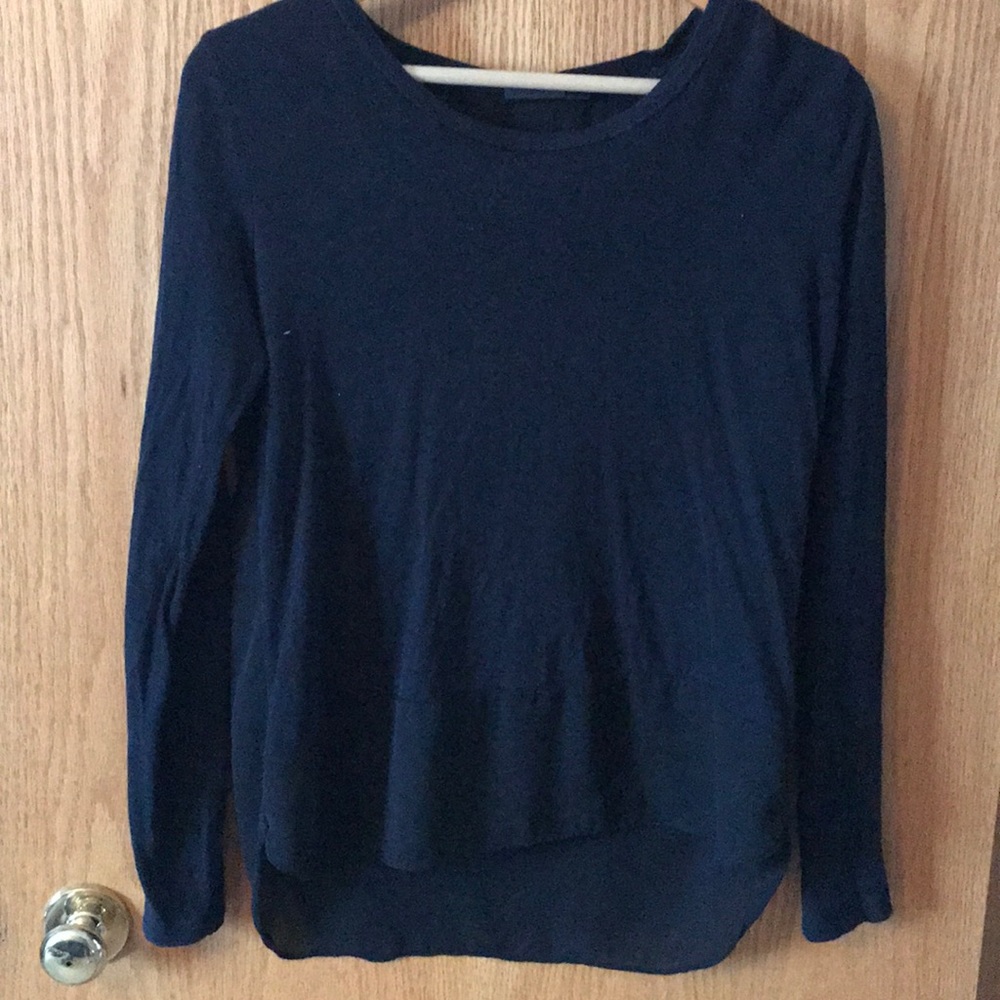 Black long sleeve with sheer detail